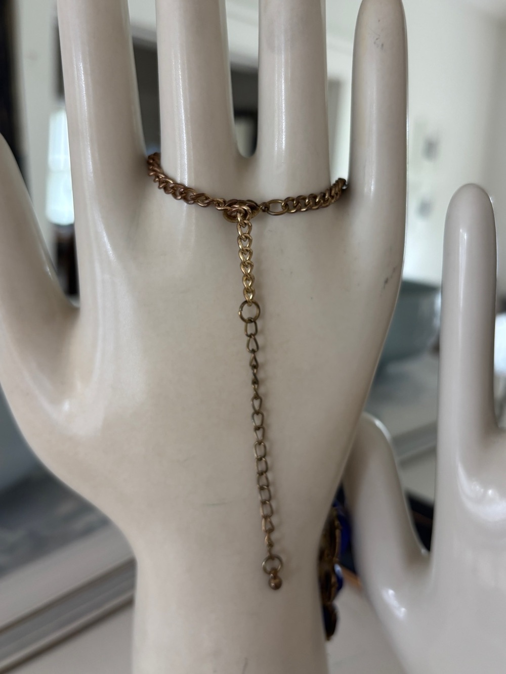 Blue Multi-Strand Statement Necklace - Picture 4 of 9